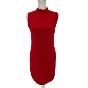 St. John Knit Dress 6 Red